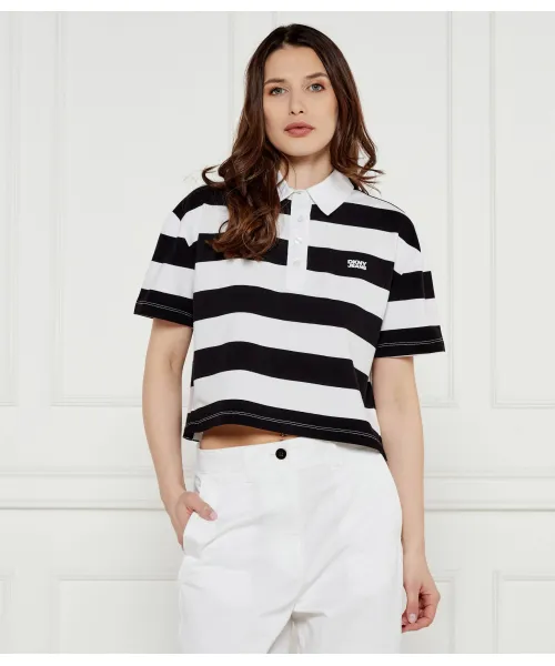 

Футболка поло Cropped fit Dkny, белый