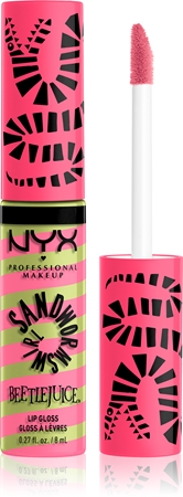 

Сияющий блеск для губ NYX Professional Makeup Beetlejuice Sandworm Swirl, 01 Pink 8 ml