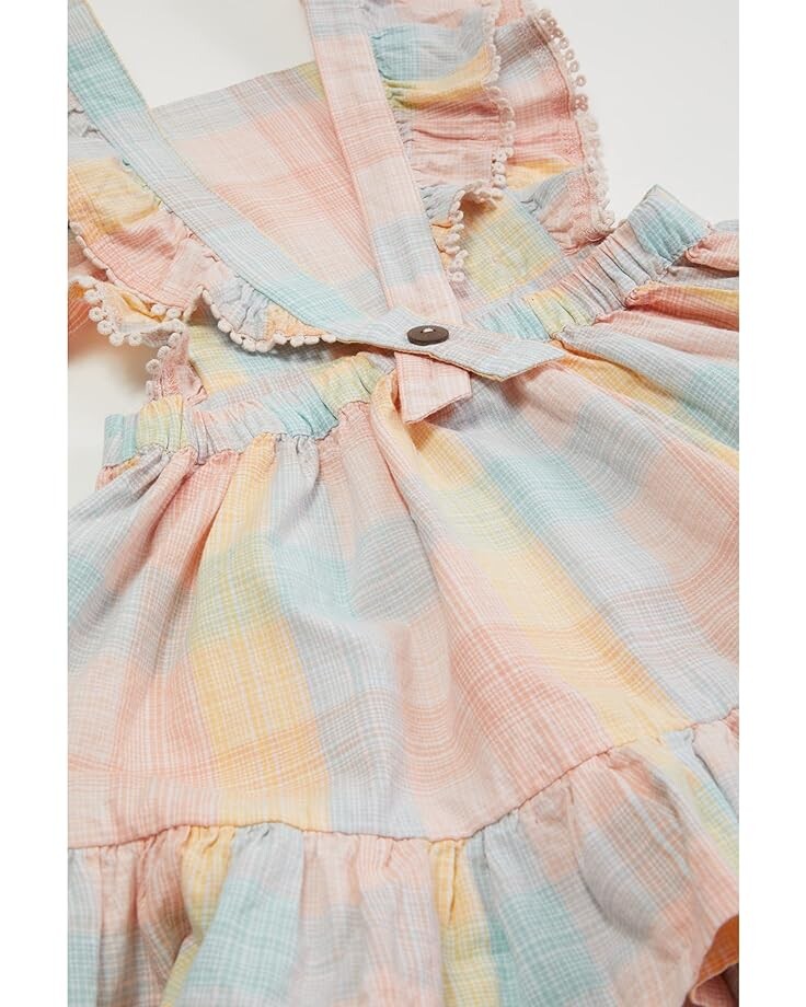 

Платье HUXBABY Rainbow Ruffle Pinafore, цвет Rainbow Check