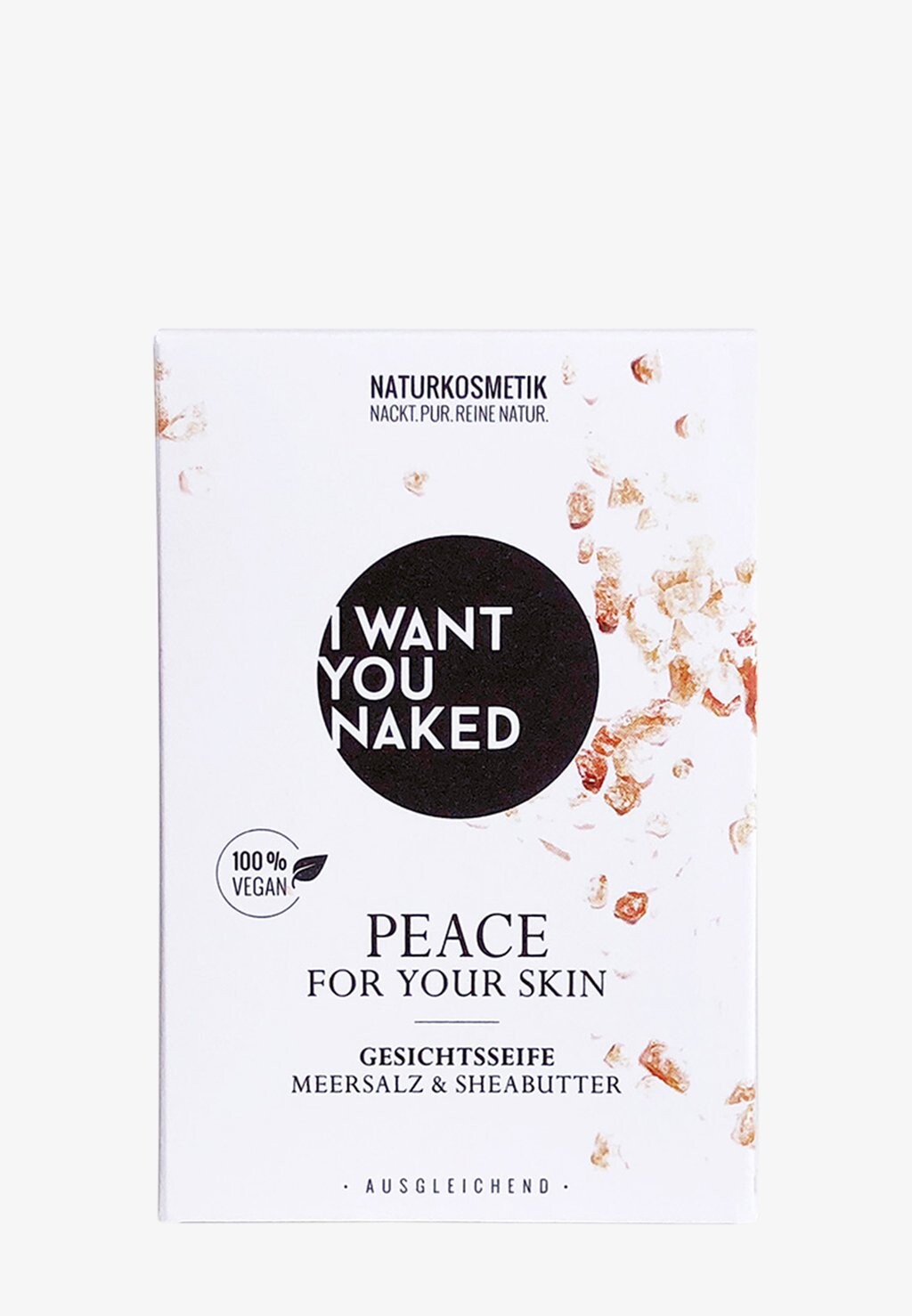 

Мыло PEACE FOR YOUR SKIN I WANT YOU NAKED, цвет meersalz & sheabutter