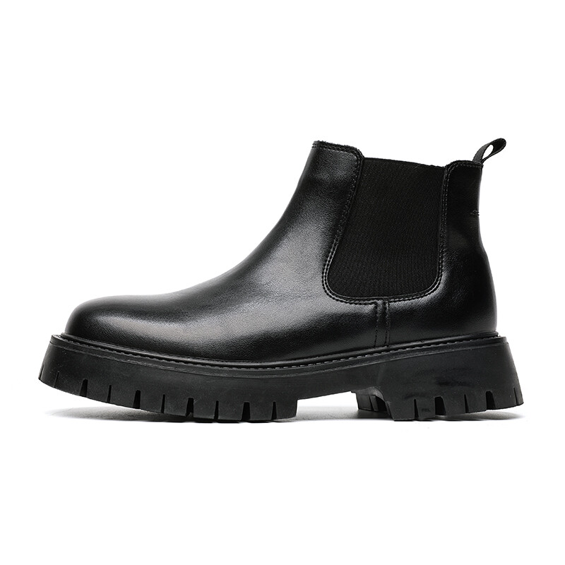

Челси Ботинки Мужские Chibang, цвет Black Fleece-Lined