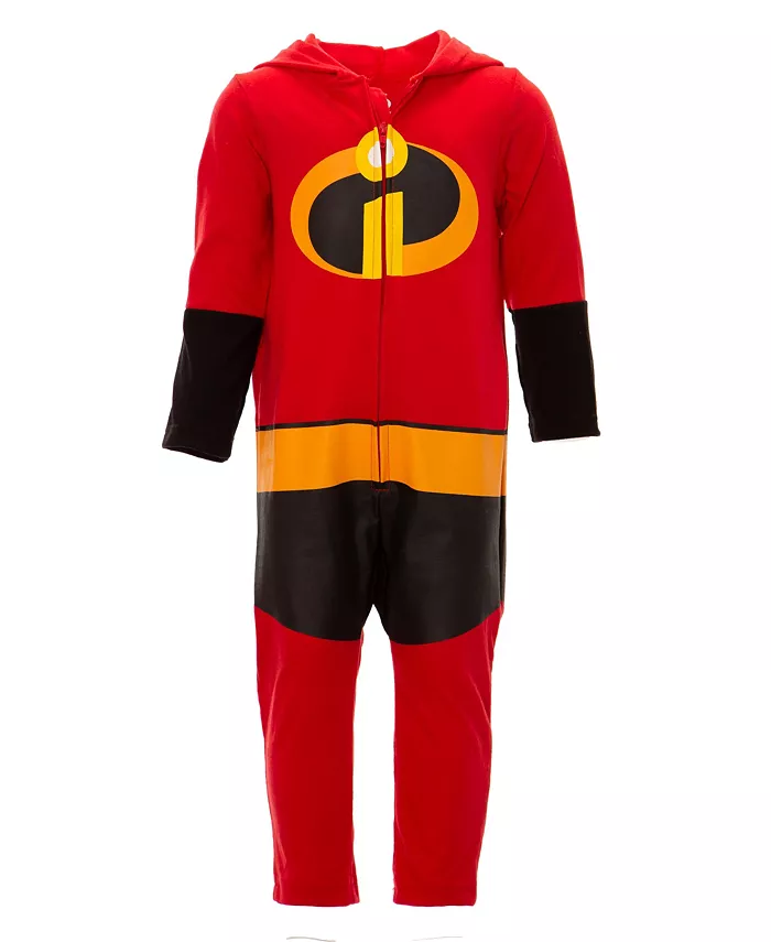 

Детский комбинезон на молнии Mr. Incredible для мальчиков Incredibles, красный