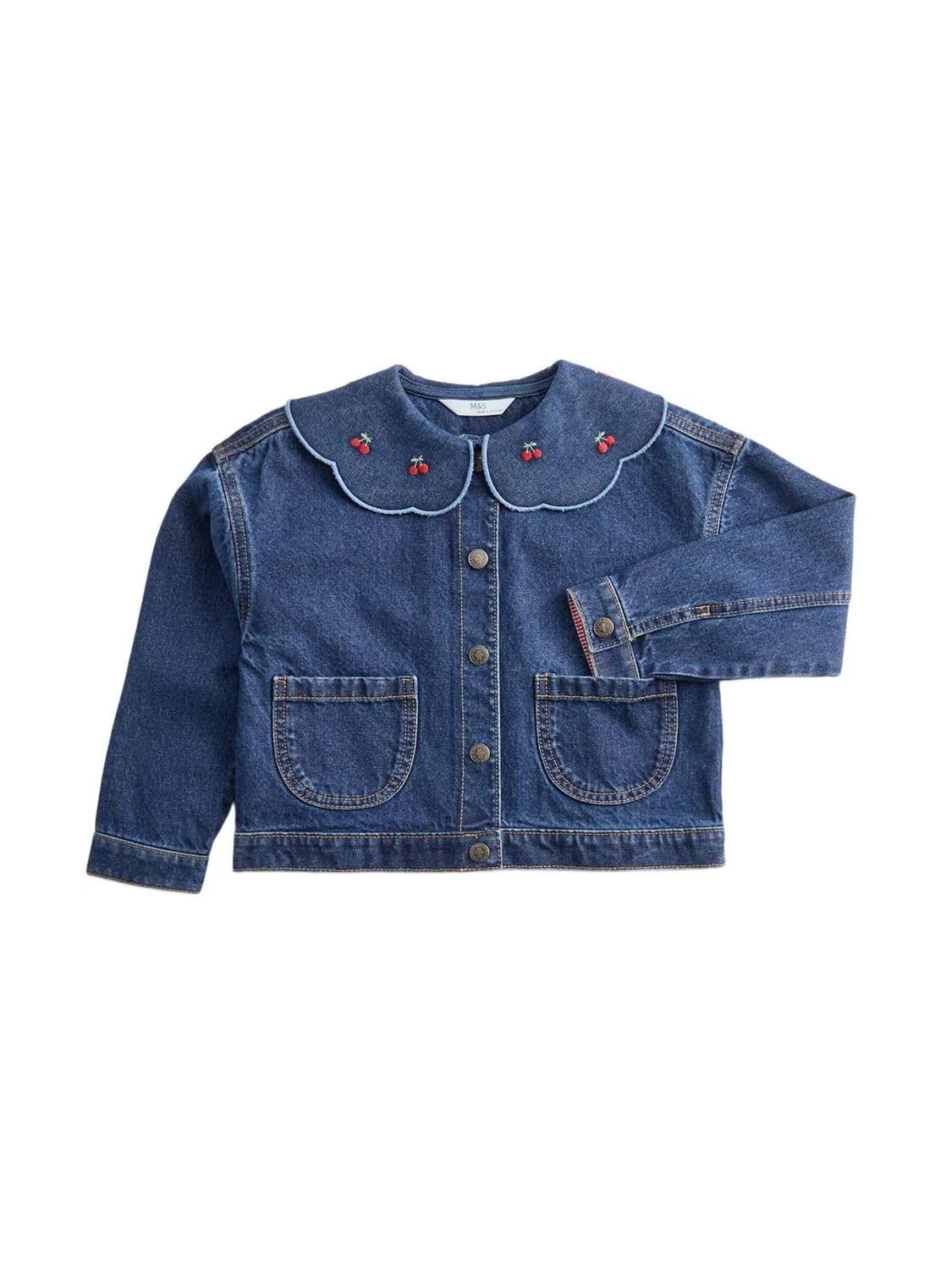 Куртка Marks & Spencer Between-Season из синего денима