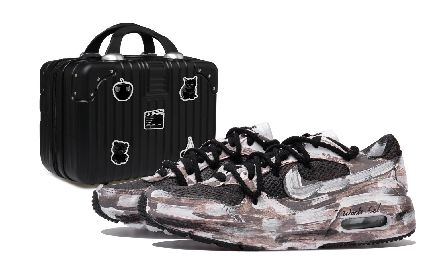 

Кроссовки Air Max SC женские с низким верхом, цвет черный/белый/коричневый/серый Nike