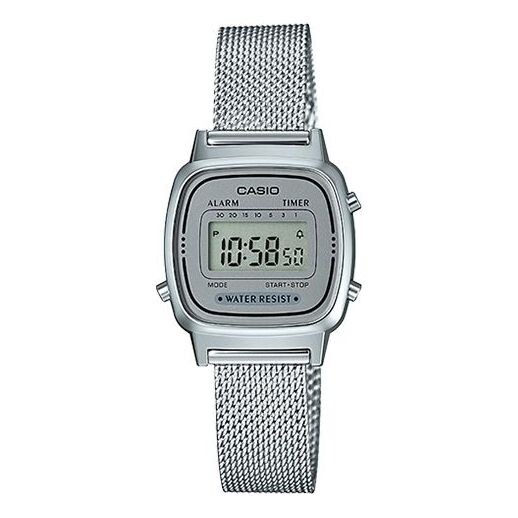 

Часы CASIO Analog Waterproof Unisex Silver Digital, цвет silver