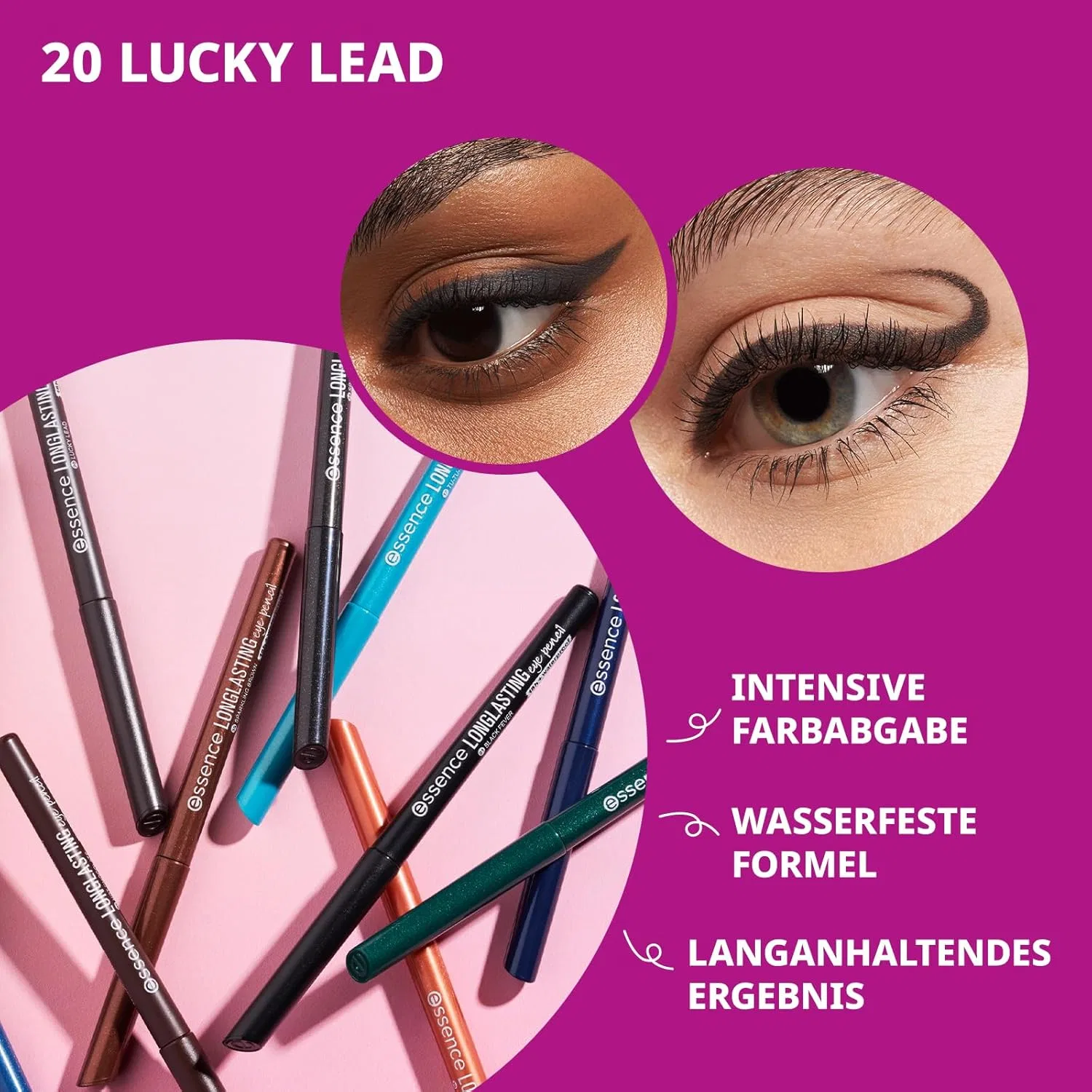 Водостойкий карандаш для глаз «Long-Lasting Eye Pencil» от Essence Essence, Black — фото 4