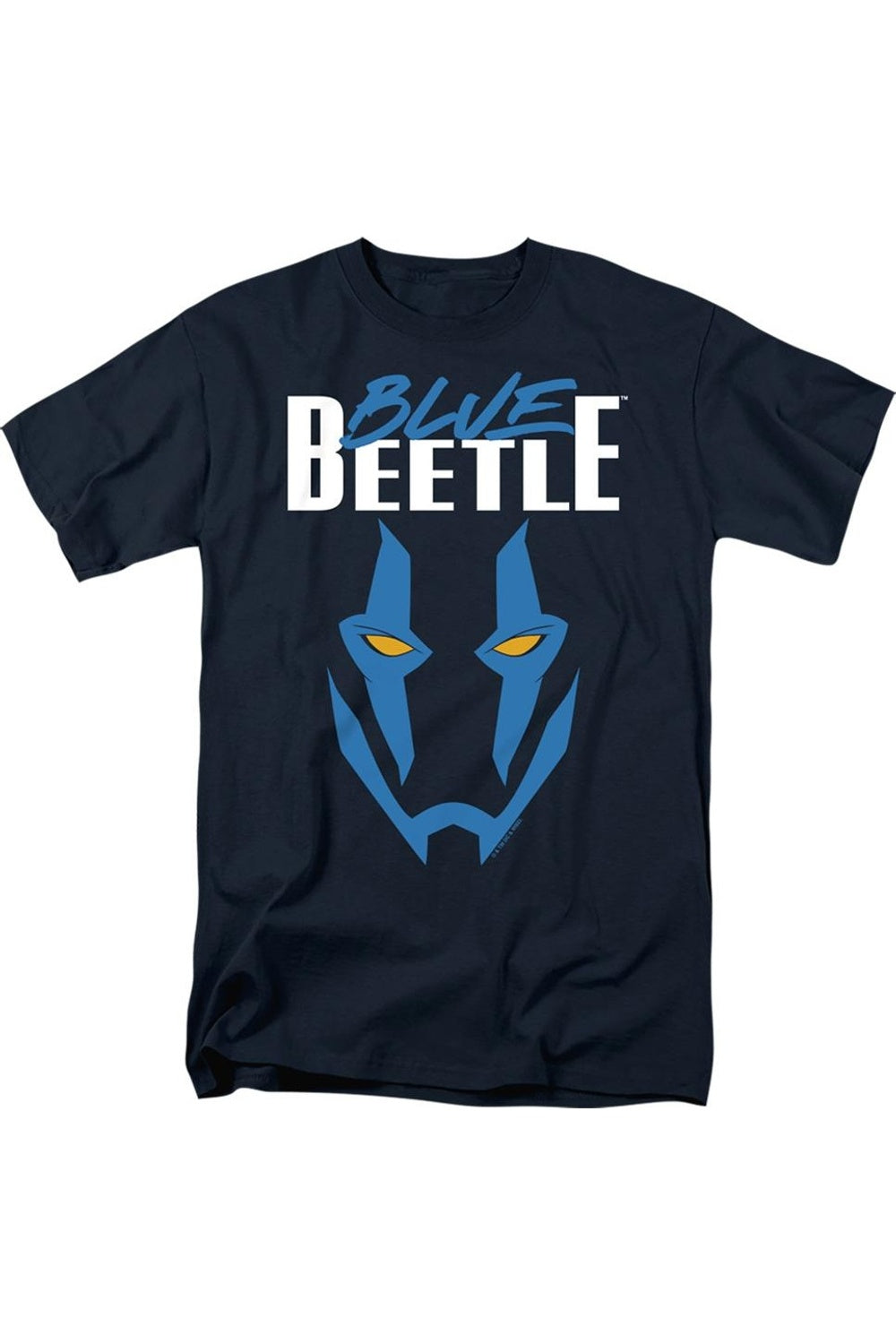 

Футболка с коротким рукавом для взрослых с маской Blue Beetle (2023) Gildan, темно-синий