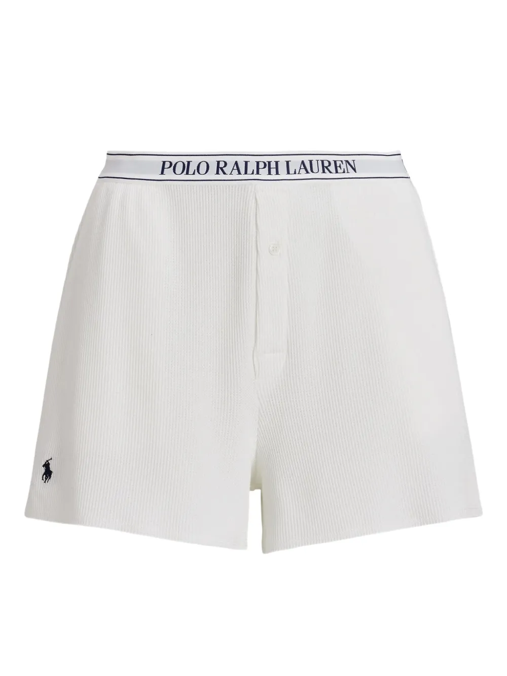 

Фактурные пижамные шорты с логотипом POLO RALPH LAUREN, белый