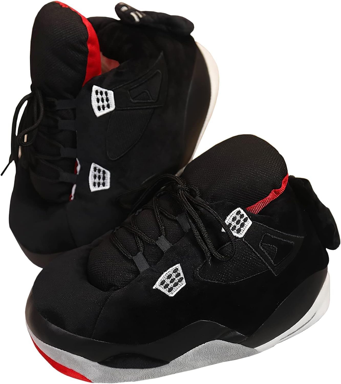 

Уютные большие плюшевые кроссовки-тапочки для мужчин и женщин, нескользящие для дома и улицы, один размер подходит большинству Dkznby, черный