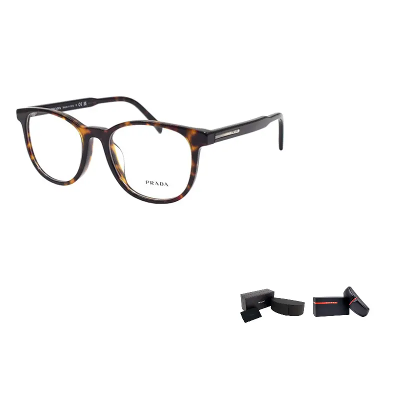 

PRADA Круглая оправа для очков мужская черепаховая, Tortoiseshell
