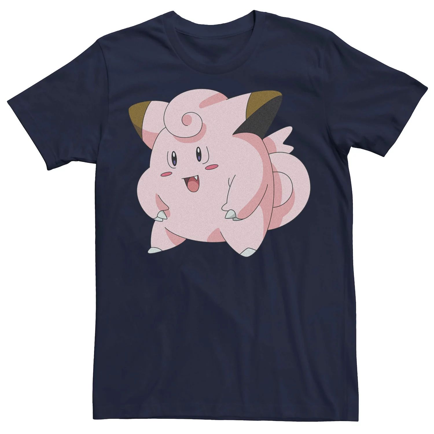 

Мужская розовая футболка с профилем Pokémon Happy Clefairy Licensed Character, Розовый, Мужская розовая футболка с профилем Pokémon Happy Clefairy Licensed Character