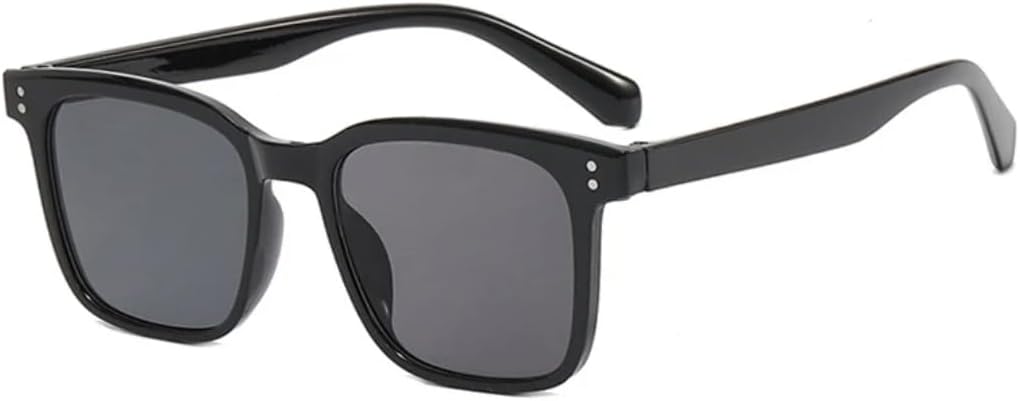 

Солнцезащитные очки с защитой UV400 | Большая оправа с заклепками и цветными линзами | Для женщин и мужчин | Для занятий спортом на открытом воздухе и вождения DSVIGF, Black Gray