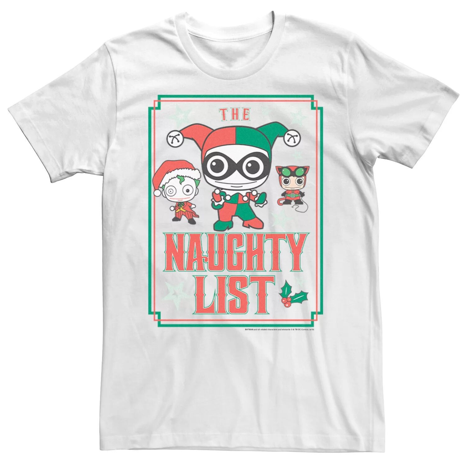 

Мужская футболка с рисунком DC Comics Batman Naughty List Licensed Character