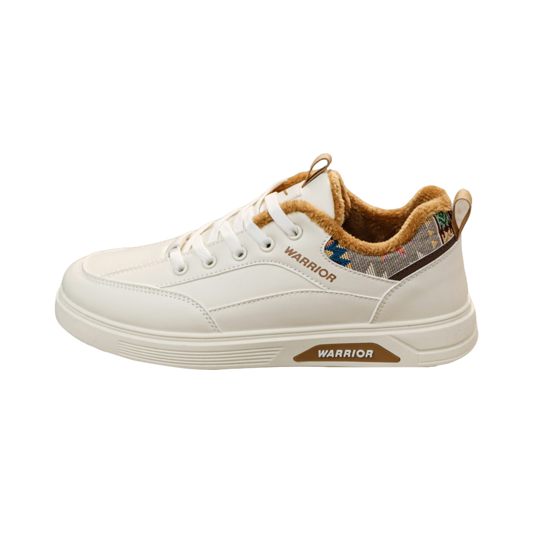 

WARRIOR Зимние утепленные кроссовки White Sneakers Low top Casual Skateboard Shoes мужские