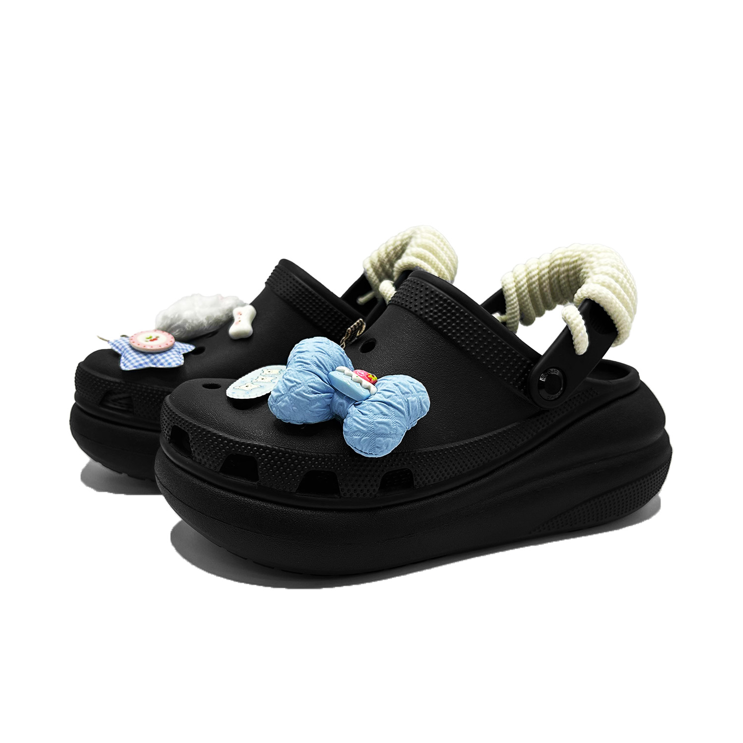 Crocs Классические клоги для женщин черные, цвет Black — фото 2
