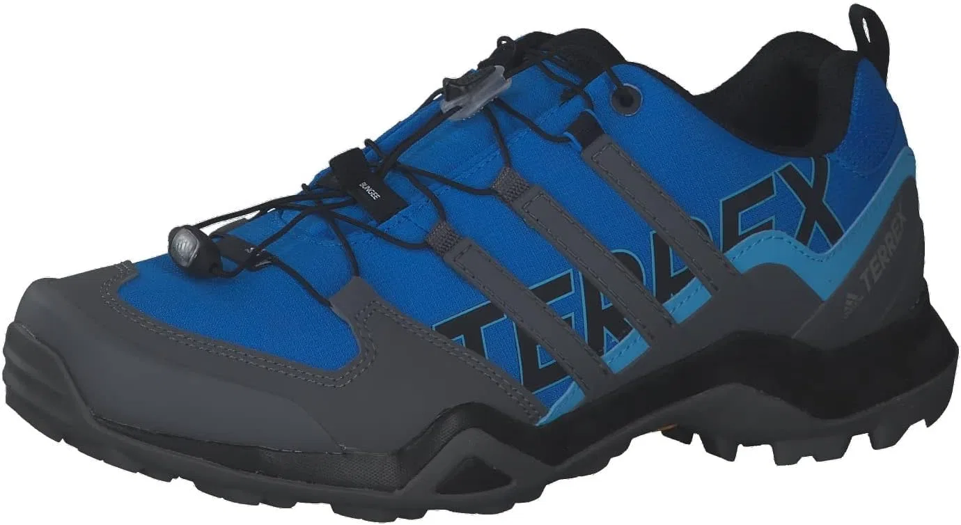 Мужские треккинговые и походные кроссовки Adidas Terrex Swift R2, Blue Rush Grey Four Core Black