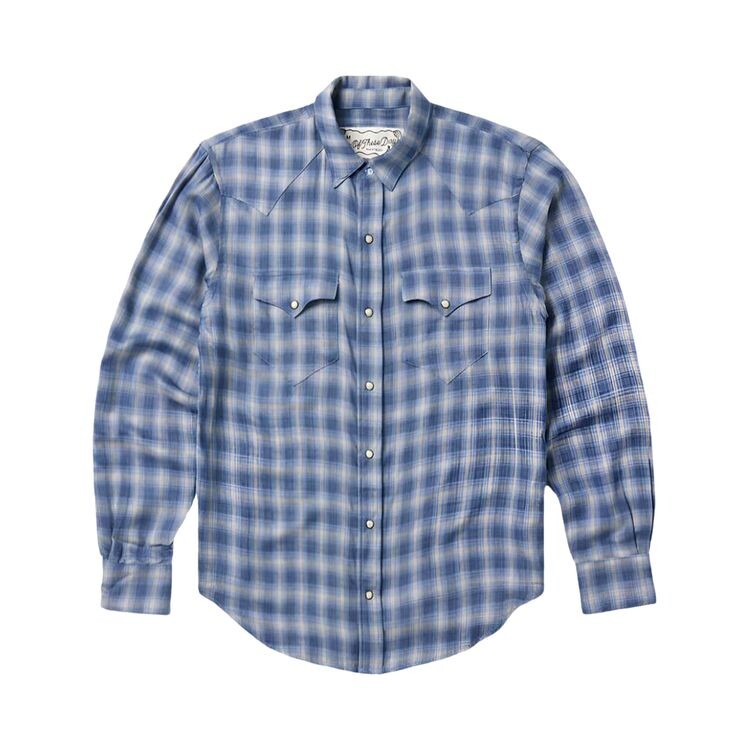 

Рубашка One Of These Days Shadow Plaid Western Shirt Blue, синий