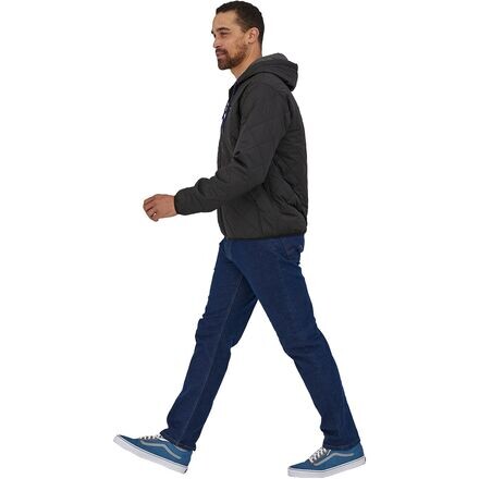 Стеганая куртка-бомбер с капюшоном и ромбовидной отделкой мужская Patagonia, черный — фото 4