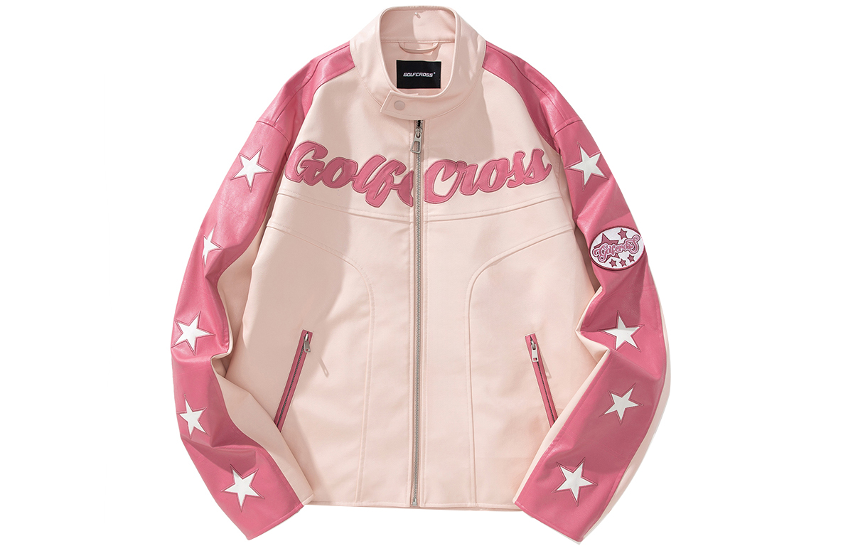 

GOLFCROSS Кожаная куртка унисекс, Pink