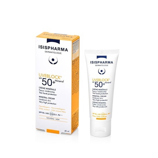 

Минеральный солнцезащитный крем для лица и тела SPF50+ Mineral, 40 мл Isispharma, Uveblock