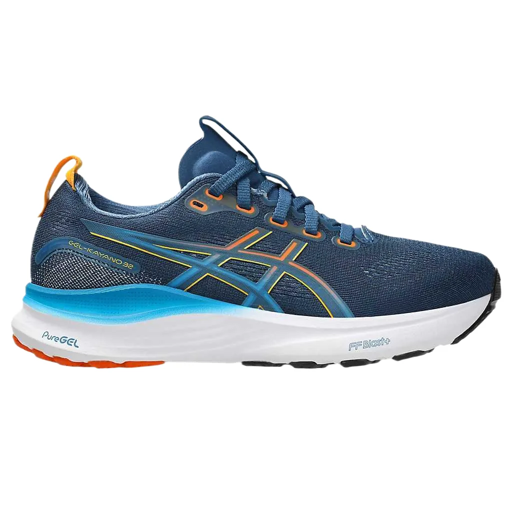 GEL KAYANO 32 Mesh Cushioning Rebound Breathable Low top детские кроссовки для бега ASICS, twiсветло-синий/mountain breeze — фото 3