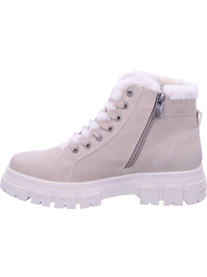 Сапоги Tom Tailor Winterstiefeletten, цвет cream — фото 4