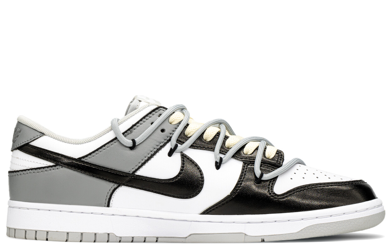 Кроссовки Nike Dunk Skateboard Shoes Men Low-Top Black White Gray — фото 2