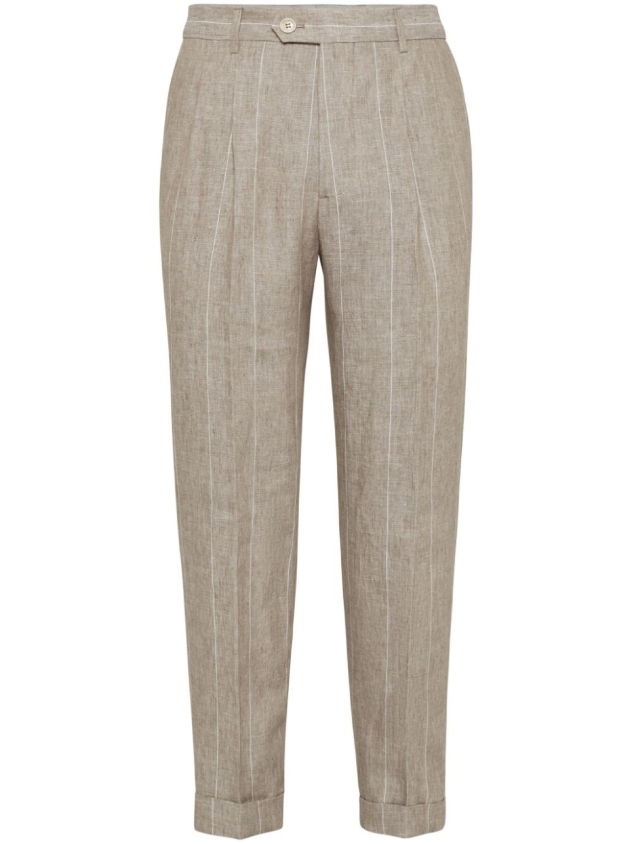 

Brunello Cucinelli брюки в полоску, нейтральный цвет
