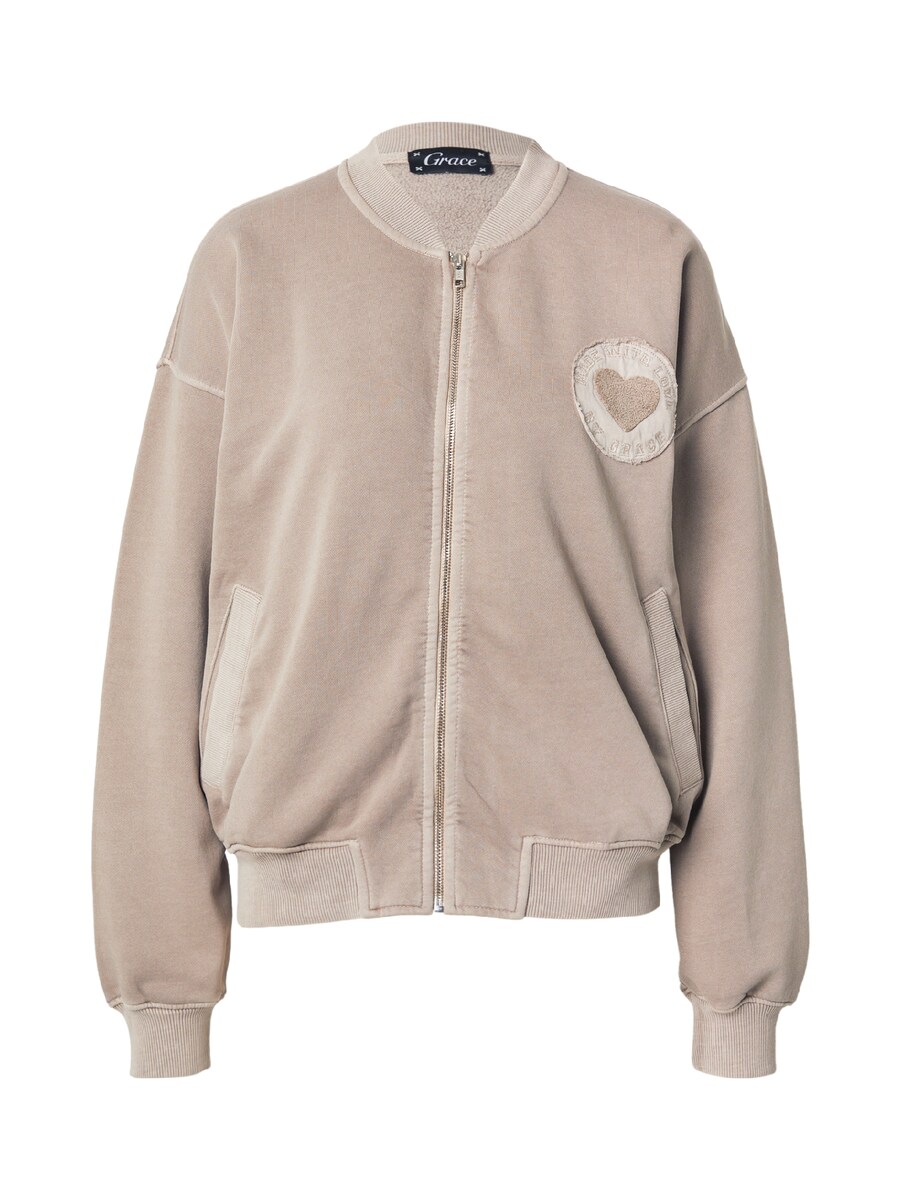 

Худи с капюшоном на молнии Grace, Greige/Light grey