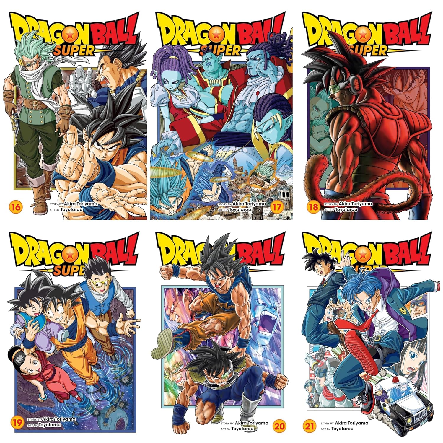 

The Dragon Ball Super Manga Series 6 Books Collection (Vol. #16 - #21) (Generic)