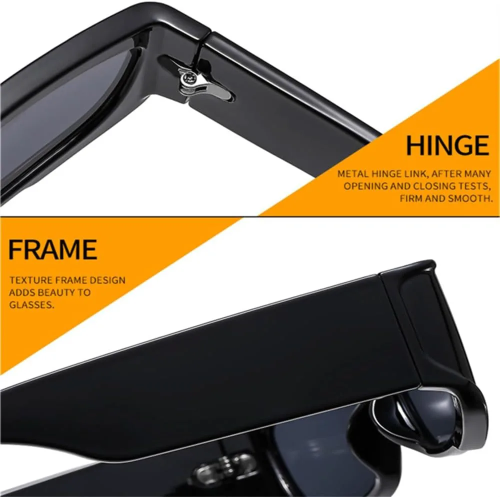 

Женские солнцезащитные очки прямоугольной формы, фиолетовые, двухцветные, ретро-градиентные, защита от УФ-излучения UV400, мужские солнцезащитные очки LANGSER, 4