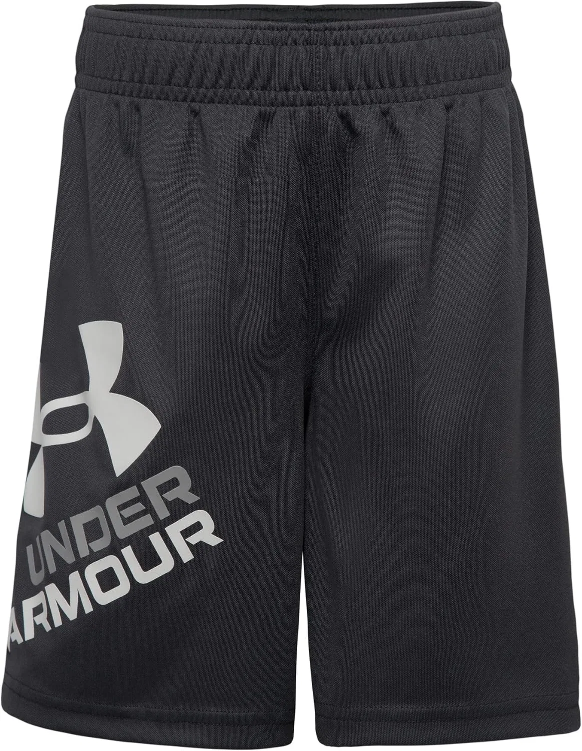 Мужские шорты Under Armour Prototype Symbol с трафаретной печатью логотипа и эластичным поясом, Pitch Gray/White