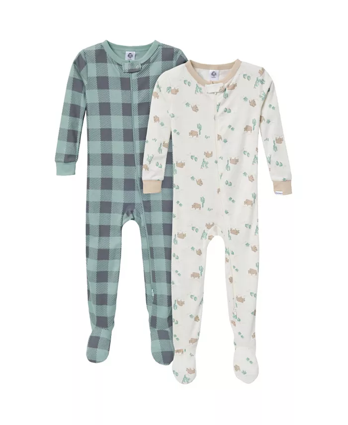 

Пижама Snug Fit Foot для малышей, 2 шт., Desert Animals Gerber, зеленый