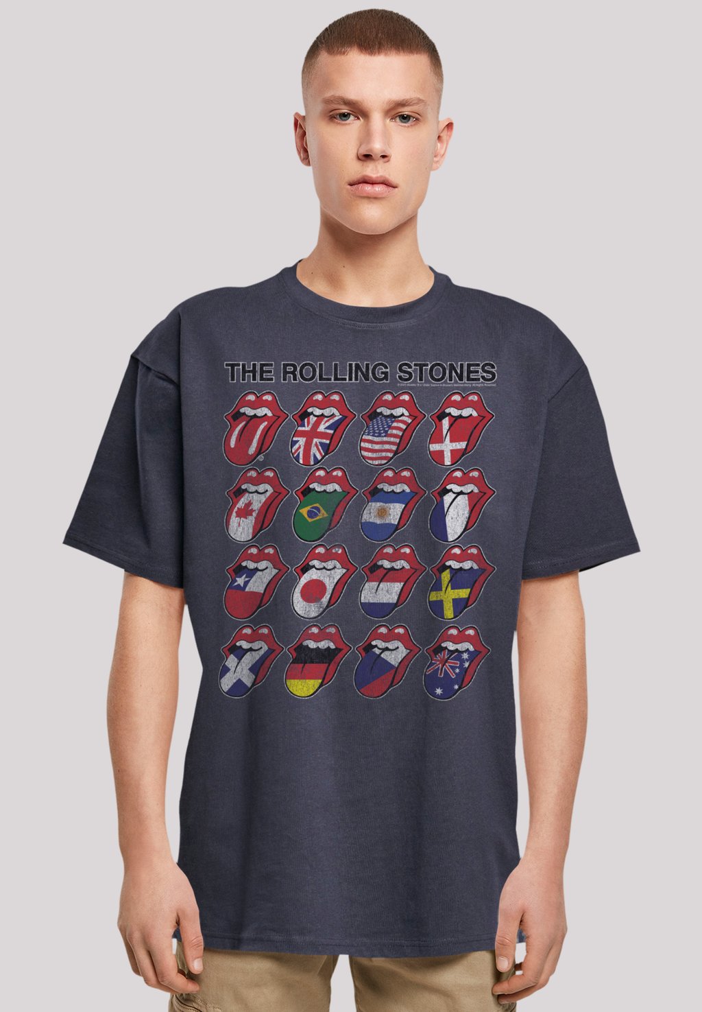 

Футболка с принтом THE ROLLING STONES VOODOO LOUNGE TONGUES F4NT4STIC, синий