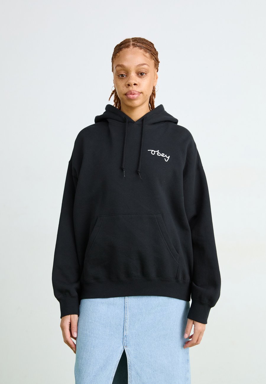 

Худи Obey Clothing CHAINSTITCH BAGGY RELAXED HOOD, Digital Black/Black