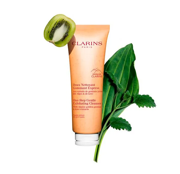 Тоник Clarins — Экспресс-нежное отшелушивающее очищающее средство Doux Nettoyant Gommant Express, 125 мл — фото 2