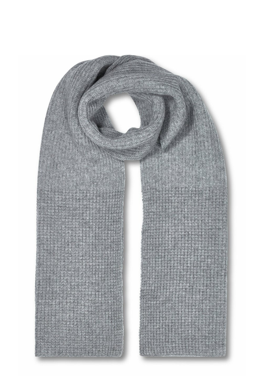 

Шарф Luxury Scarf Patched Cotton-blend FALKE, цвет light greymel