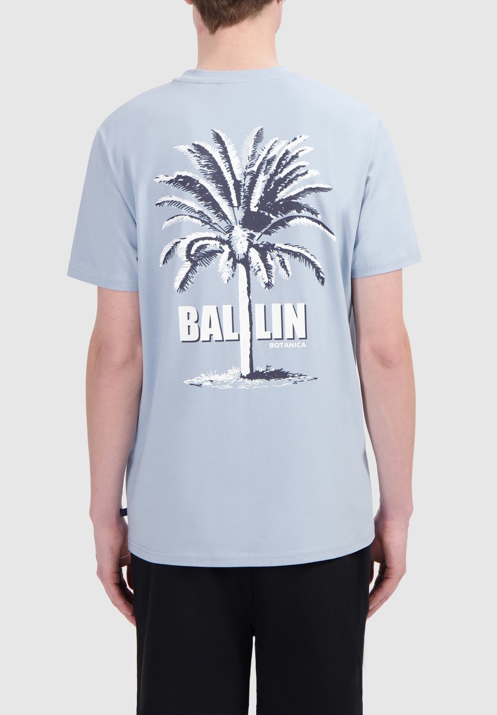 

Футболка с принтом REGULAR FIT CREWNECK Ballin, сине-серый
