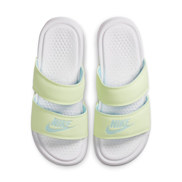 Тапочки benassi duo ultra slide white/yellow Nike, белый — фото 2
