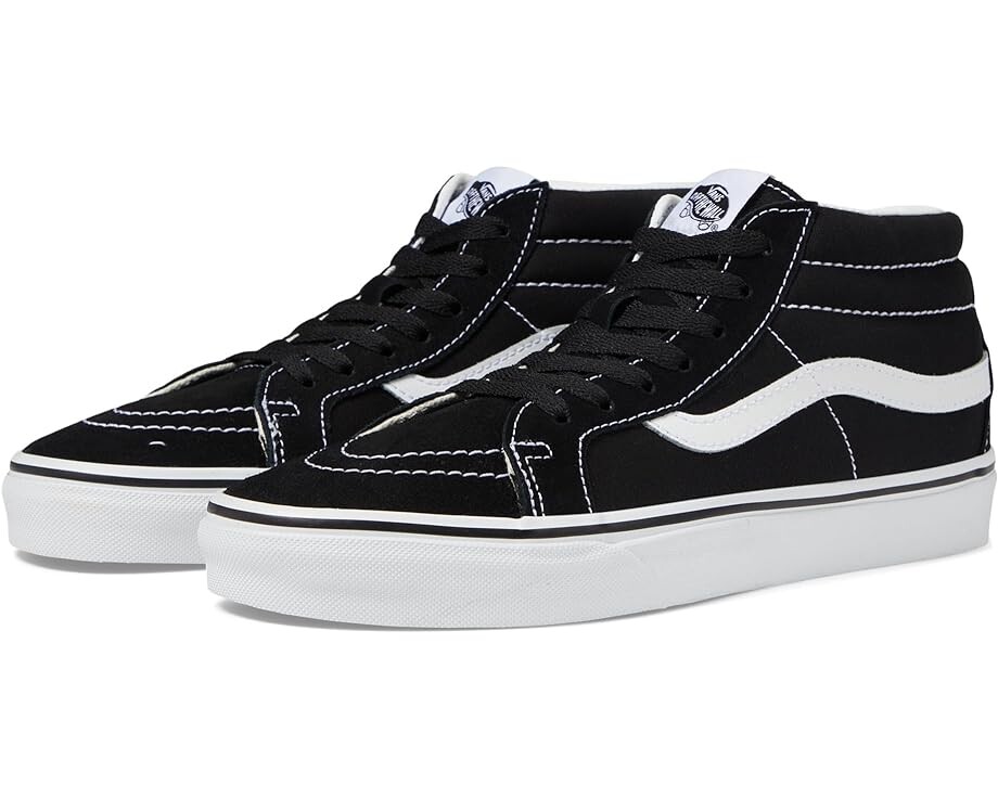 Кроссовки Vans SK8-Mid Reissue, цвет Black/True White