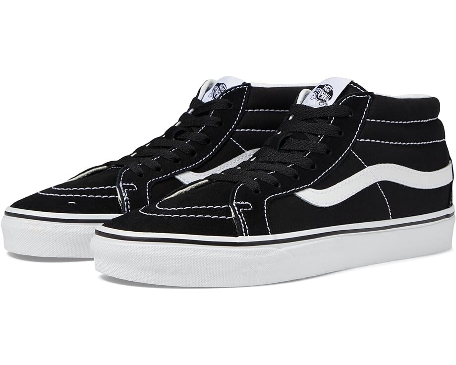 

Кроссовки Vans SK8-Mid Reissue, цвет Black/True White