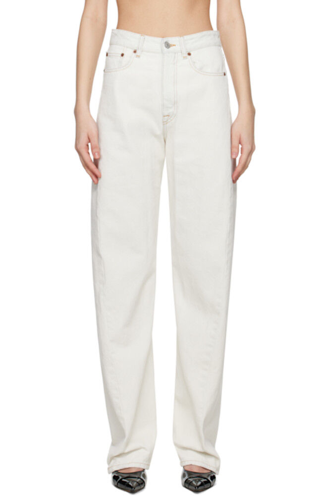 

Джинсы Off-White с контрастной строчкой MM6 Maison Margiela