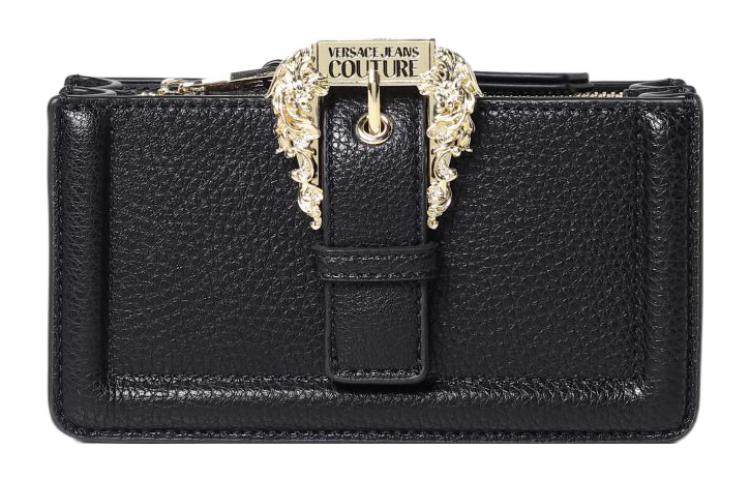 

VERSACE JEANS COUTURE Полиэстеровая сумка через плечо миниатюрная женская черная