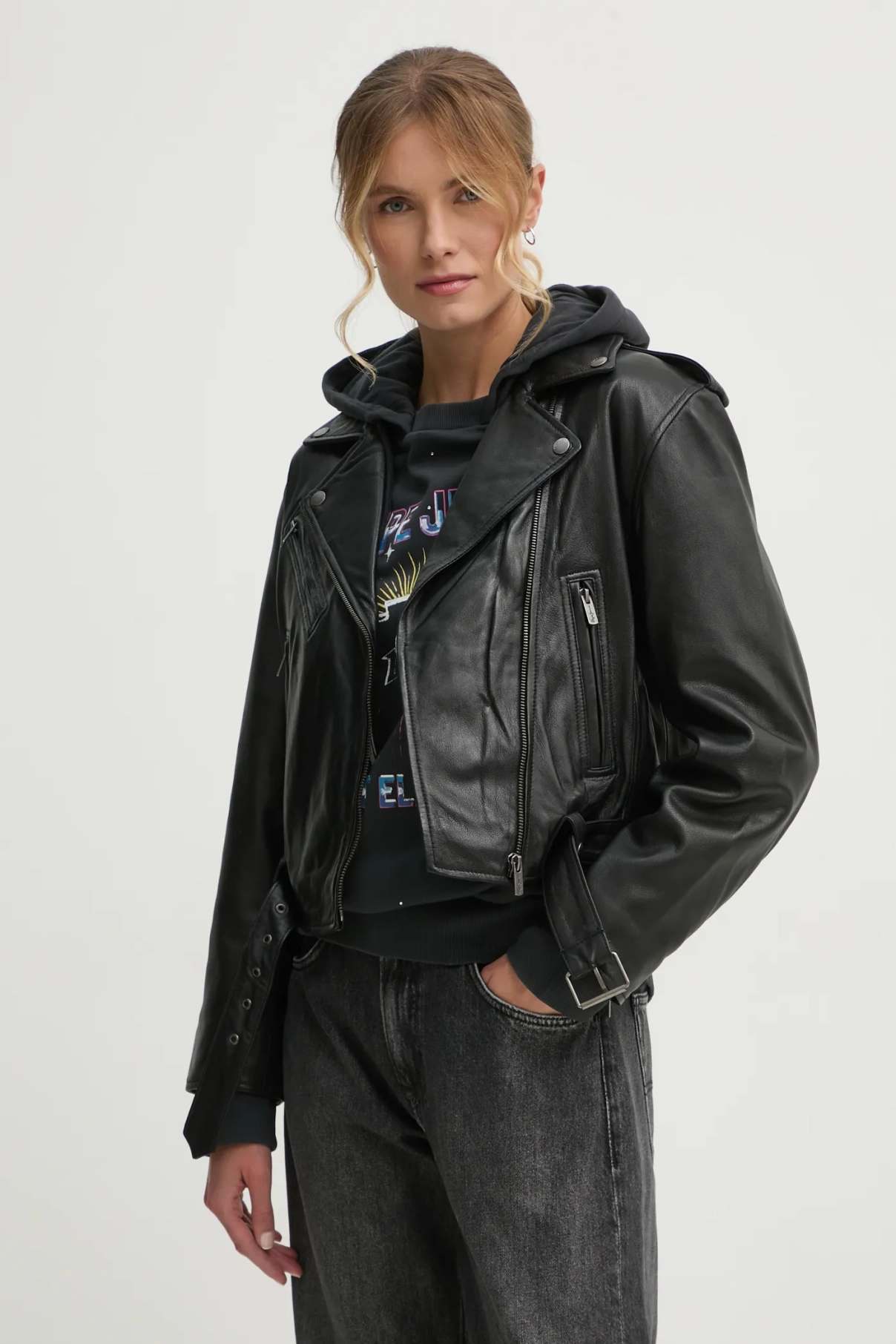 

Мотоциклетная куртка FRANKA Pepe Jeans, черный