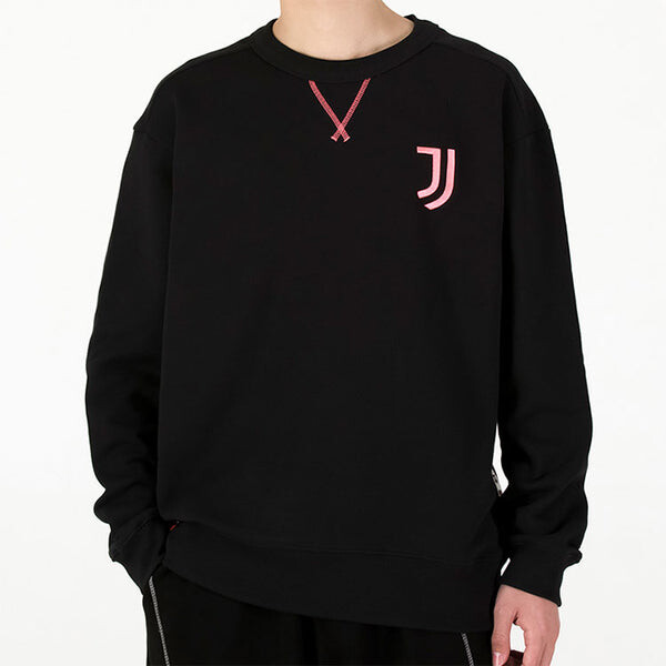 Толстовка adidas Juve Lny Cr Swt limited Juventus Embroidered team logo Soccer/Football Sports Pullover Black, черный — фото 3