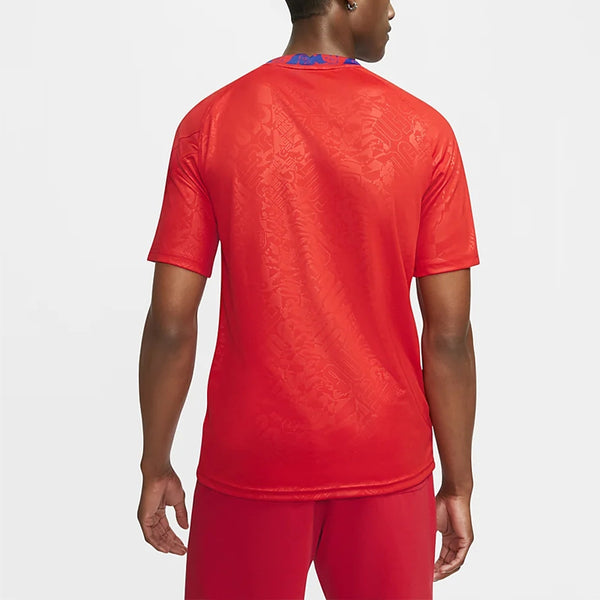 Спортивная футболка training racefoot ball england male red Nike, красный — фото 2
