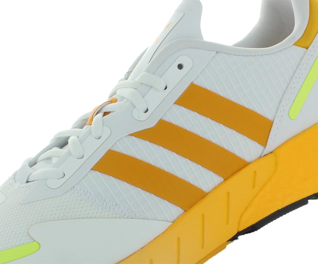 Мужские кроссовки adidas ZX 1K Boost, белый/желтый/золотой — фото 3