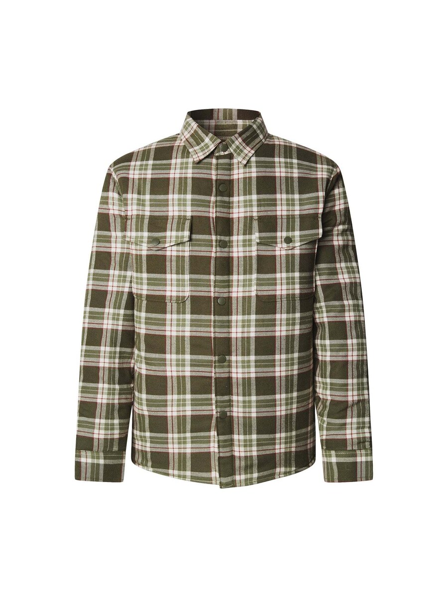 

Рубашка на пуговицах классического кроя Pepe Jeans Clemen, хаки