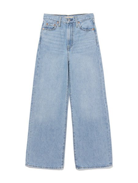 Джинсы с широкими штанинами, цвет светло-индиго Levi's, Light Indigo - Worn In — фото 4