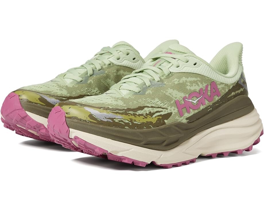 

Кроссовки Hoka Stinson 7, цвет Seed Green/Beet Root